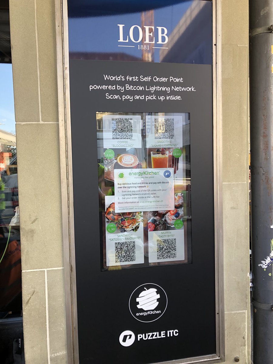 guggero's tweet image. Here is how our #LightningNetwork enabled Self Order Point looks like.
First of its kind, of course running on Bitcoin #mainnet, powered by LND @lightning @Blockstream! Visit shop.energy-kitchen.ch
Thanks for building this with me, @puzzleitc @jamok_sarita @tphilipona @gcomxx