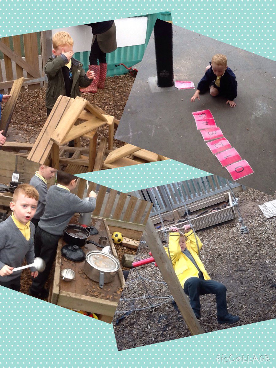 MrsWYear2Wrens's tweet photo. There's lots going on in the great outdoors @ReceptionBlue #MudKitchenFun #BuildingWithBlocks #Counting https://t.co/rv8sEea2DQ