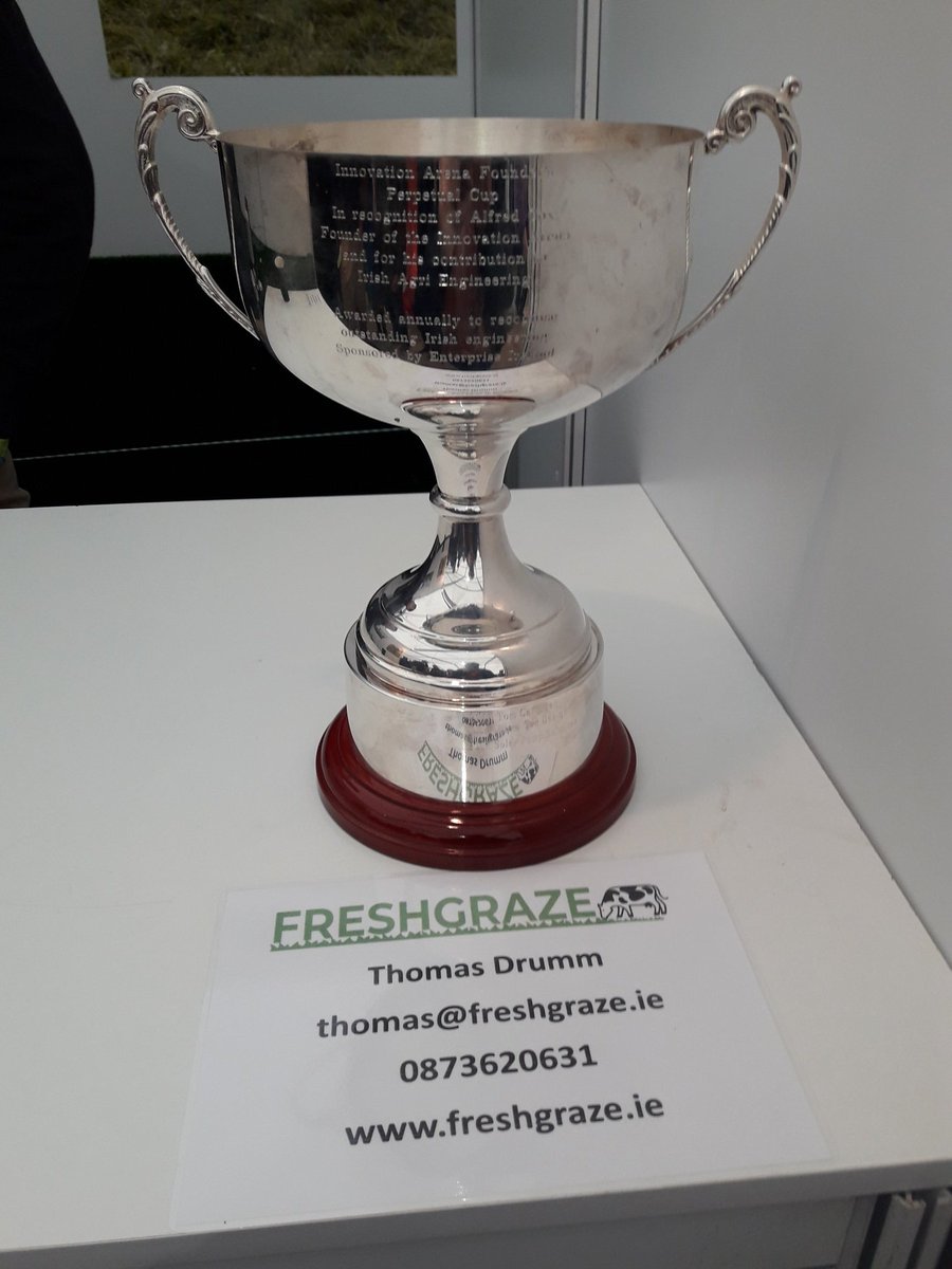 WestmeathLEO's tweet photo. #Ploughing18 #enterprise #GlobalAmbition #freshgrazing well done on winning your award pop by & see them Row 12 no. 267 Innovation Arena https://t.co/MzWBndCzPB