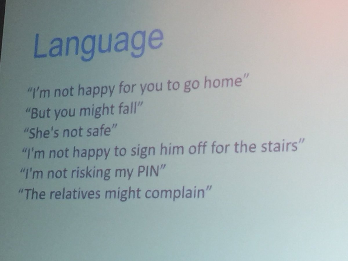 ryanannie74's tweet photo. Dr Ben Owen talks about language we use and how we can be paternalistic when making decisions about frail older people. We need to balance risk @ECISTNetwork @EmergMedCons #ECISTcon18 https://t.co/OLW8kWWmYP