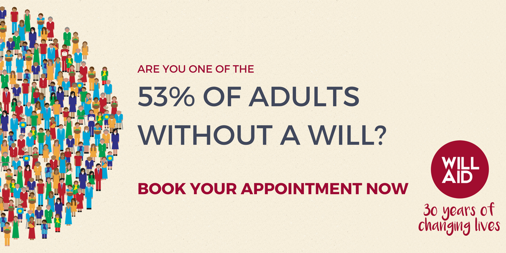 Will_Aid's tweet photo. Are you a part of the 53% of adults without a will? Book your appointment with one of our #Solicitors now in time for #WillAid month in November. https://t.co/dqtLjJ1Fbm https://t.co/IkVBFECZ01