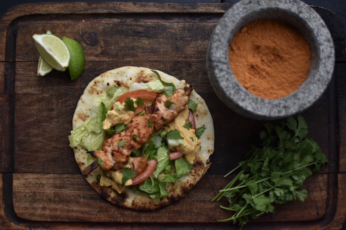 FeastInfo's tweet image. Todays special , Chicken Tikka from @woburncf in a warmed wrap with fresh salad and a tangy yoghurt dressing , serving now @WembleyPark #chargrilled #livefirecooking