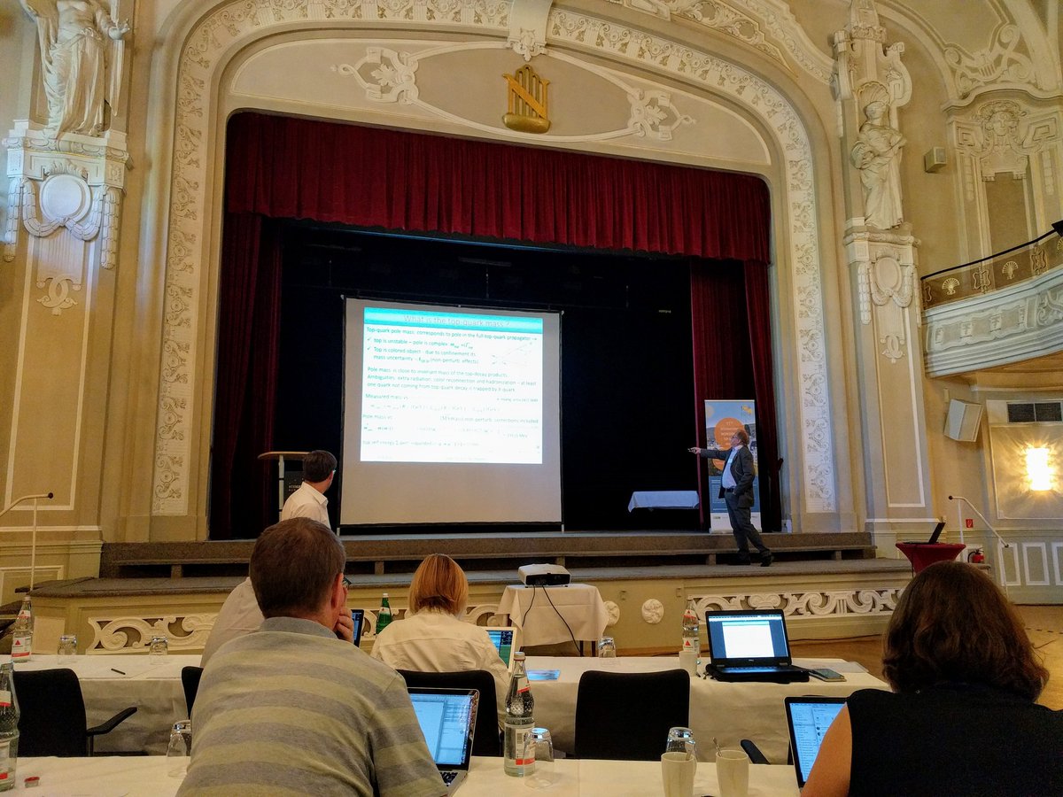 nfcastro's tweet photo. @TopQuarkConf wouldn't be @TopQuarkConf without a good old discussion on what is the top mass and what is the meaning of our measurements of it!
#TOPQ2018 https://t.co/UECbvyh0Kn