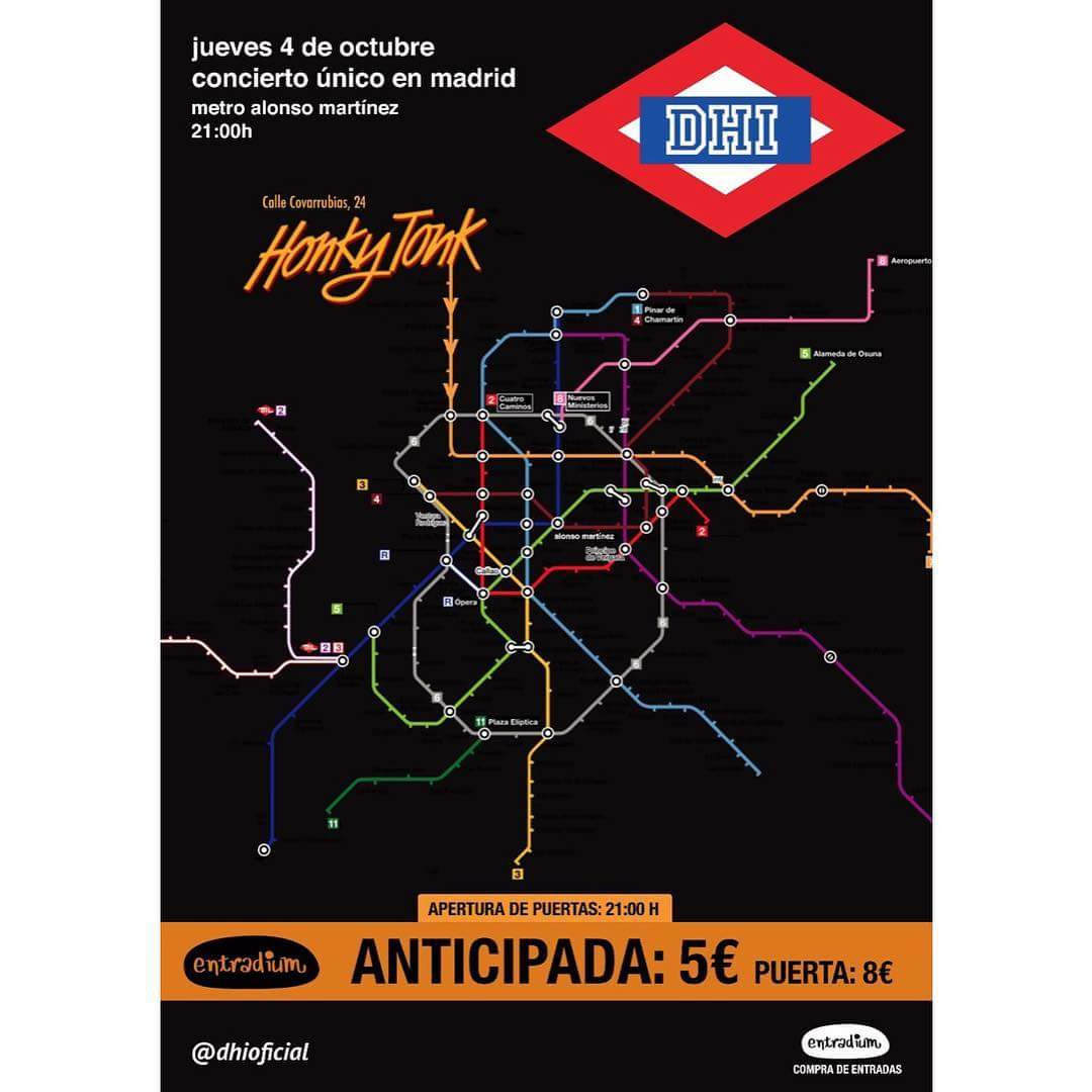 Estamos muy felices de anunciar que el próximo 04/10 los chicos de <a href="/DHIoficial/">DHI</a> regresan a <a href="/honkytonk_bar/">Honky Tonk Bar</a> (Madrid)! Y hoy aprovechamos para revivir el 1er concierto que los chicos dieron en Honky Tonk ¡Lo pasamos genial! 👇
bemolmagazine.wordpress.com/2016/11/23/rec…