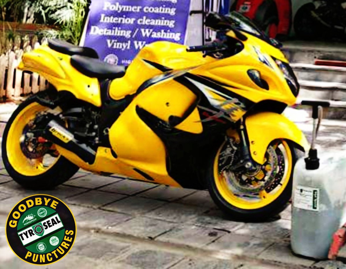 ranenavin's tweet photo. #hayabusa
Time to #gopuncturefree for the king of sports tourers. The Tyroseal gel coat permanently puncture proofs with zero side effects.
#superbikesinindia #sportsbike #sportstourer #traveller #traveltheworld #roadtrip #fastbikes #suzuki #suzukimotorcycle #pirelli #ridefast https://t.co/nWLzBlKxrh