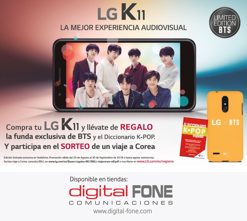 canarias_digi's tweet photo. Consigue tu LG K11 y podrás llevarte un regalo 👏👏☺️ con esta promoción en tiendas #DigitalFoneComunicaciones 👌😊 #vodafonecanarias #digitalfone https://t.co/dMkzs4iKaF