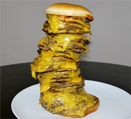 MisterDevil_666's tweet image. The edible Tower of Babel.  Happy #NationalCheeseburgerDay, my lovely disciples!  Time to confound the languages and sew confusion between In N&apos; Out, Whataburger, McDonalds, Hardees, Wendy&apos;s, Burger King, and Rally&apos;s!  Bwahahahaha!!!!