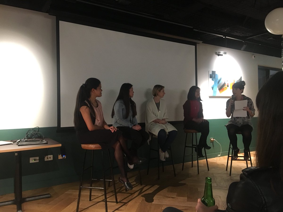 CoderAcademy_au's tweet photo. Excited for tonight’s panel at #gurlcode featuring our very own @nandininayak plus the brilliant @ClaireTran_ @eisabai @janeabernethy at @WeWorkAUS!
Thanks again to @HstlandHrt & @_JeSuisBetty for having us!
#WIT #WIIT #womenwhocode https://t.co/gEqTm5iEpy
