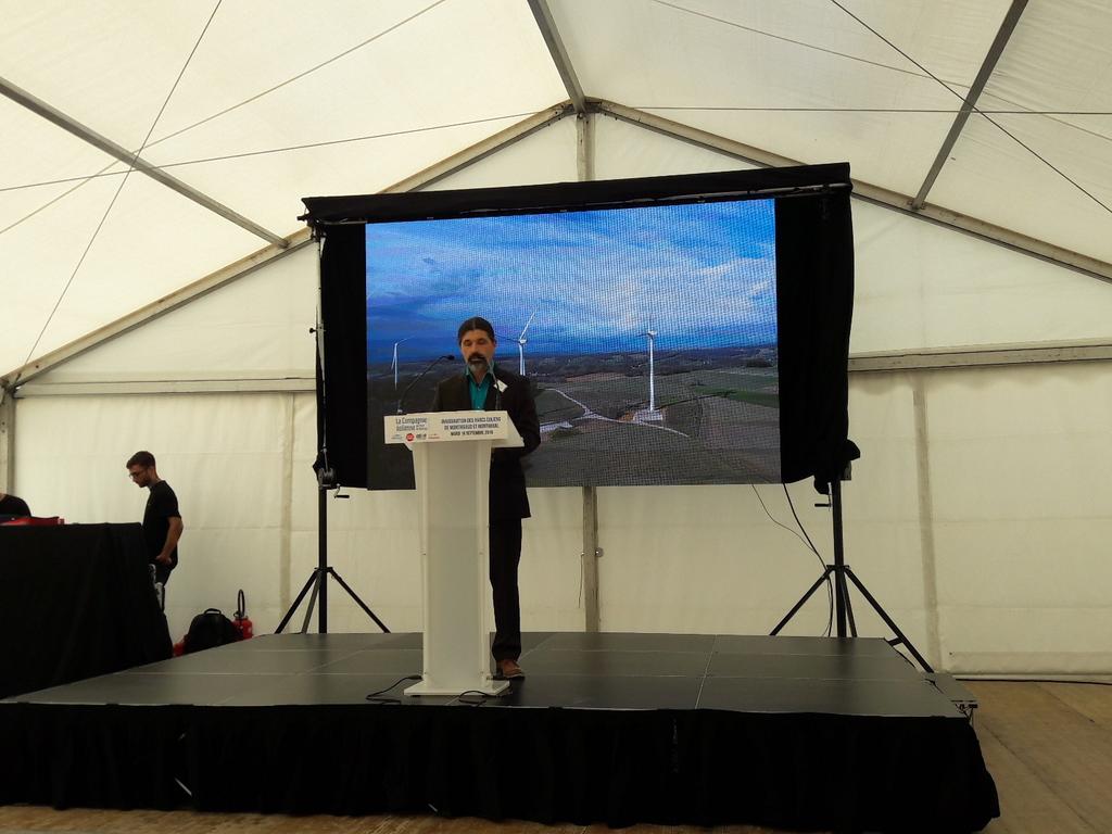 Inauguration parc eolien cepr avec <a href="/ENGIEgroup/">ENGIE</a> et @valenceromansagglo un projet exemplaire des #enr territoriales