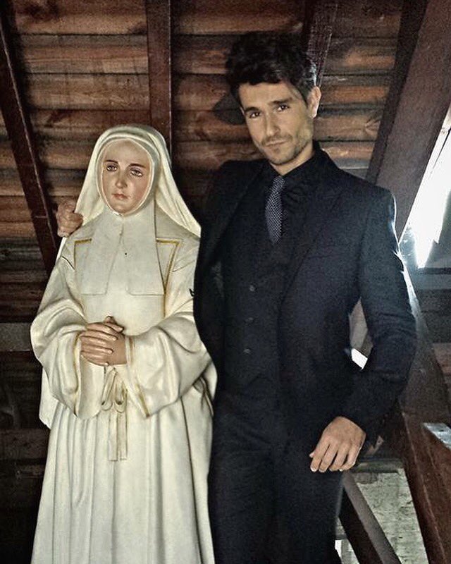 David_Infantino's tweet photo. It’s a sin 🖤😜📷 #bts #the1davide #shoot #suit #nun #menswear #Mensfashion #supamodel https://t.co/yU2Uu1wXGM