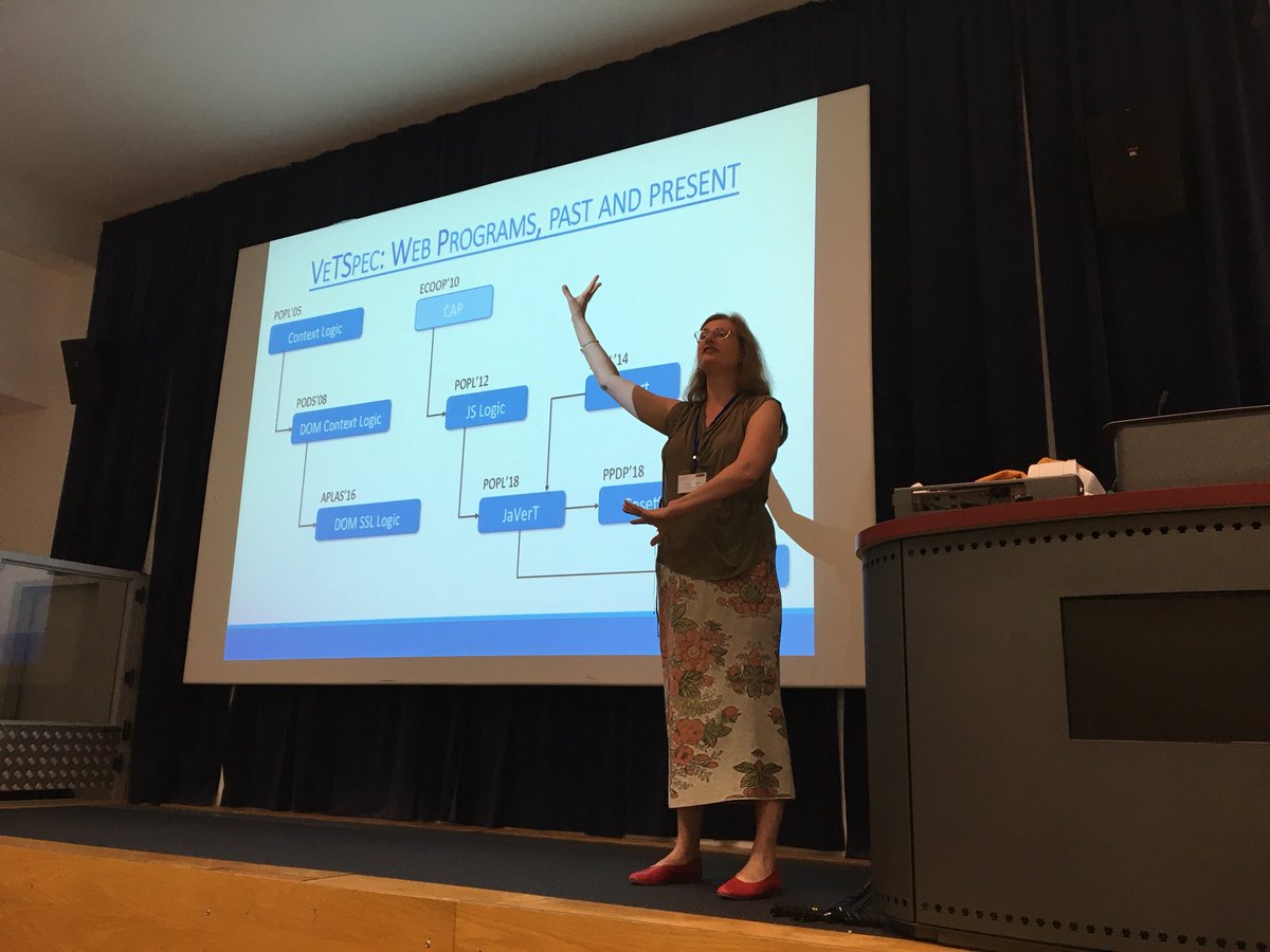wicko3's tweet photo. #SREPLS at Birkbeck kicks off with Philippa Gardner on rigorous foundations for #JavaScript https://t.co/8Z0gdLBKmC
