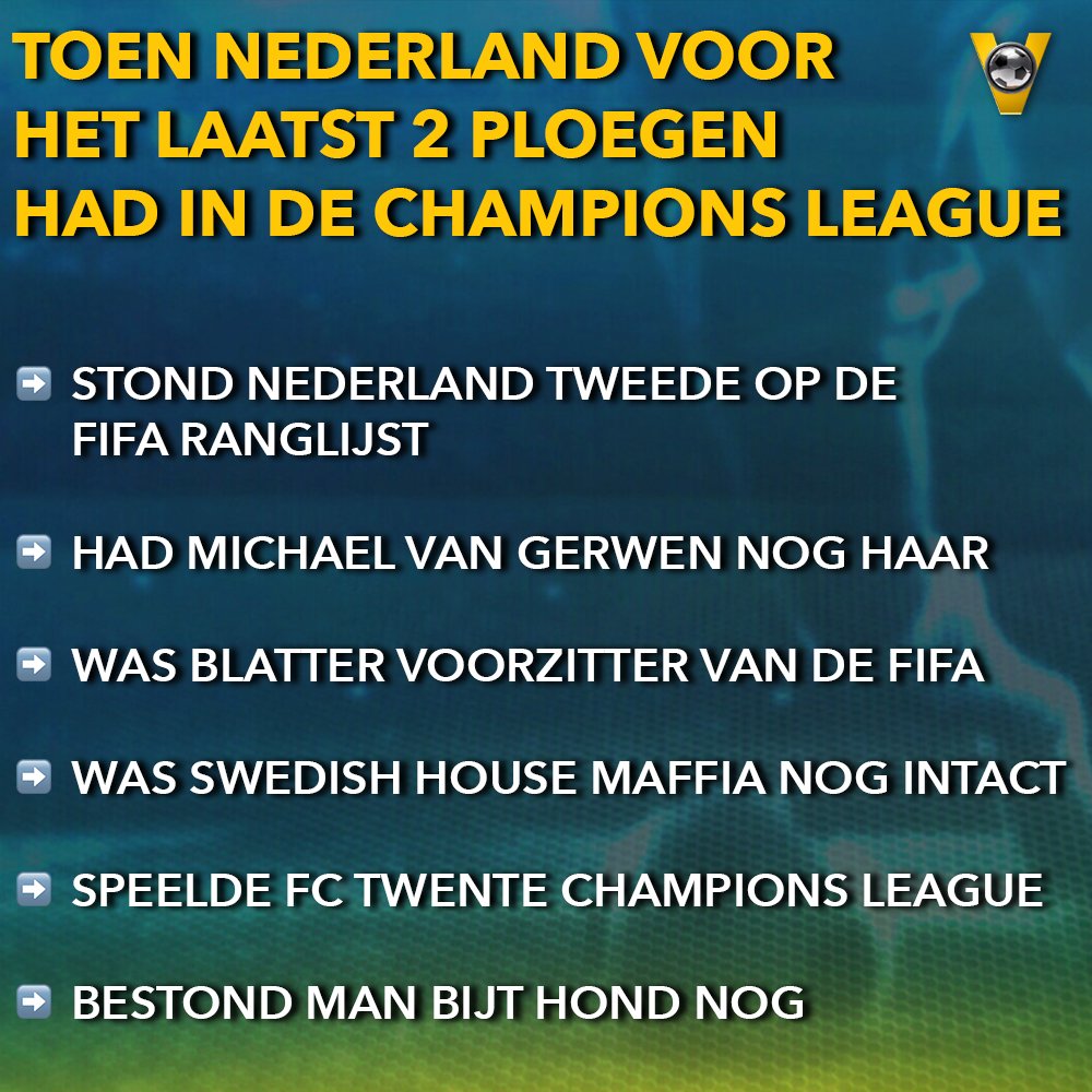 vtbl's tweet image. Wat een tijden! 🙌
#voetbalinside