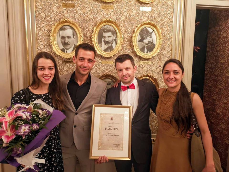 AerowavesEurope's tweet photo. Celebration time! Our Friends #DeridaDanceCenter have won the Municipality of #Sofia #Award for bright achievement for Culture in the field of the #dance for the organisation of #SpringForward18 last March!

Thanks to our hard working teams, the artists and our partners 🍾 https://t.co/kxQYIHB5BJ
