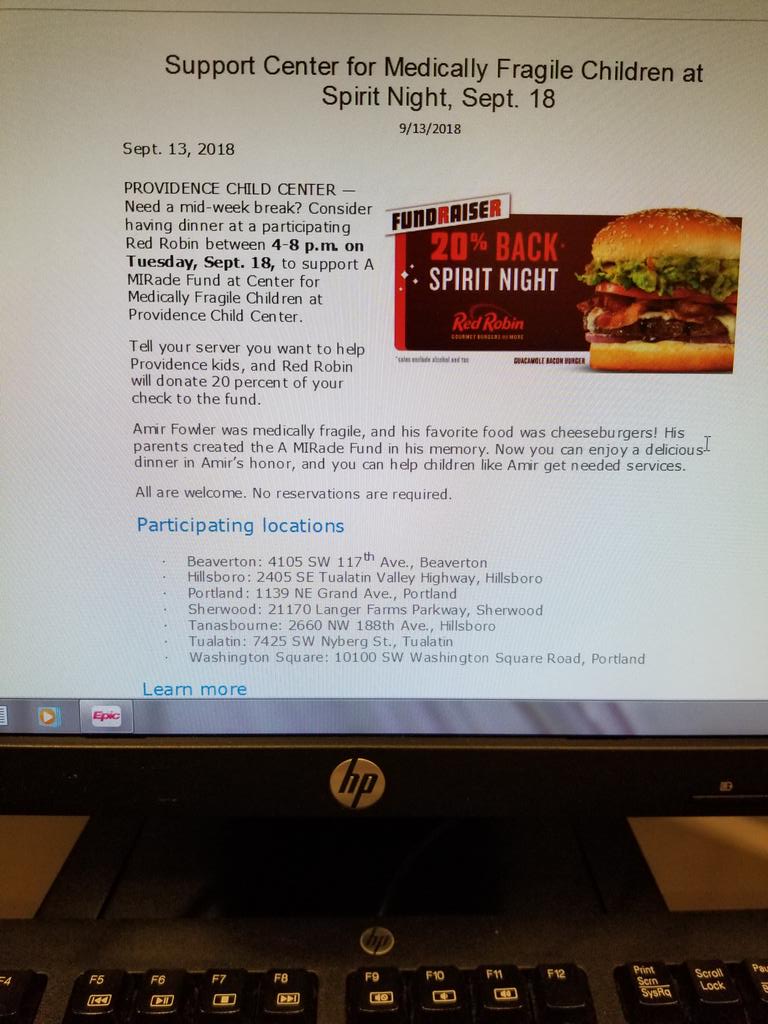 MatijaMc's tweet photo. In case anyone is craving Red Robin! https://t.co/1jXVnSq91r