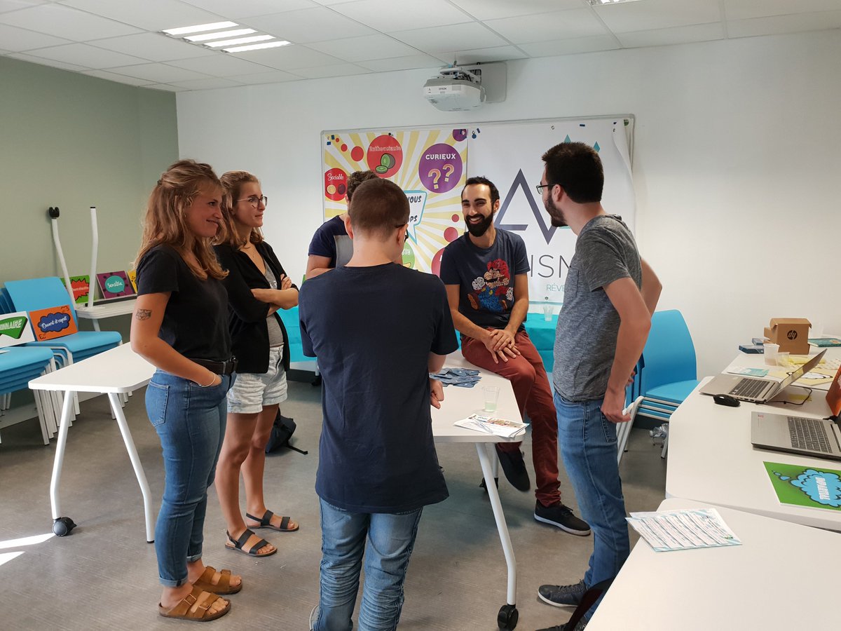 Prismo_io's tweet photo. C'est la rentrée chez @ynovlyon ! Nous sommes en direct de la matinée des associations et des partenaires, à la rencontre des #étudiants en #bachelor.
#leCVestmort #CVGameOver #charactermatters #personnalité https://t.co/gTfO476vmv