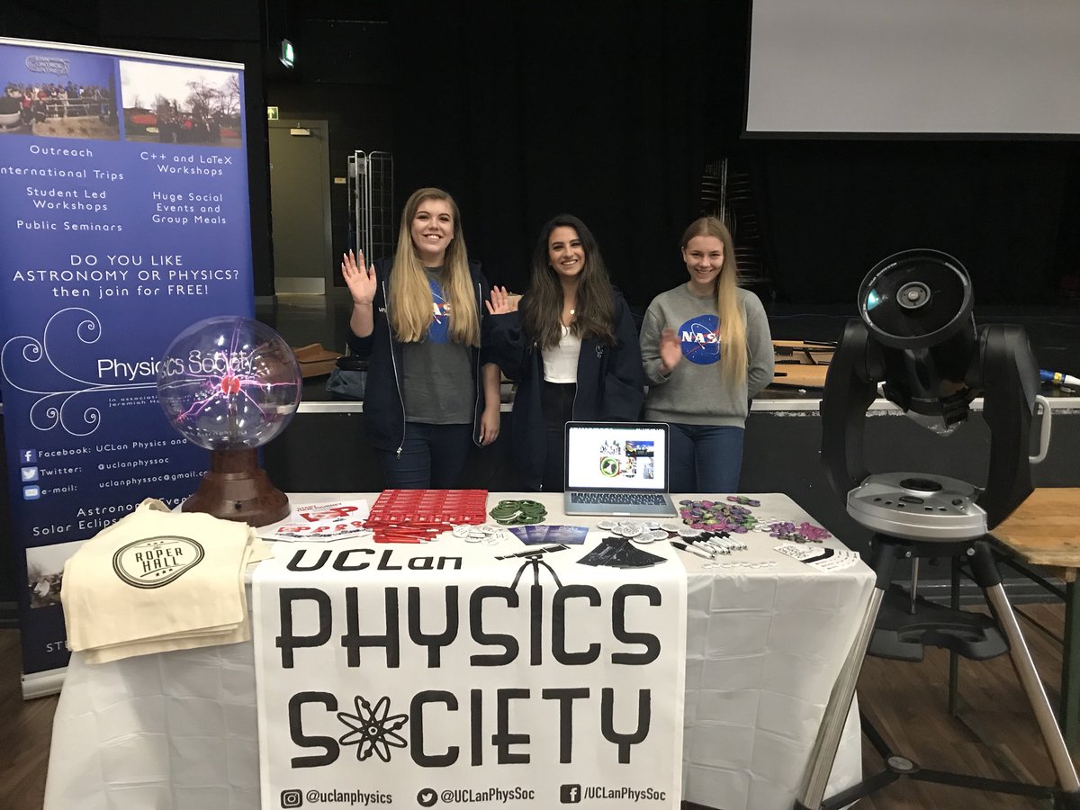 UCLanPhysSoc's tweet photo. Weโre ready and waiting in 53ยฐ! See you all soon! #freshers #society #societyfair #societies #societiesfair #physsoc #uclanphysics #physics #physicssociety @uclansu @uclanuni https://t.co/I0JQvy044R