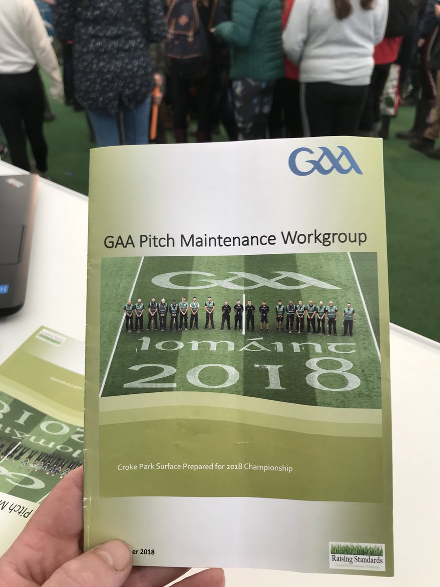 turftechcork's tweet photo. If you’re heading for the #Ploughing18 over the next few days pop into the Gaa tent for a chat with the Gaa Pitch maintenance Workgroup. https://t.co/r8xkHD8i1k
