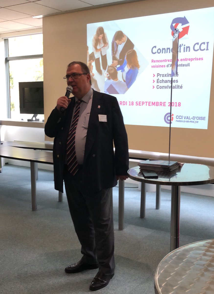 philippecran's tweet photo. « Mon objectif, c’est que la @CCI_95 n’ait plus aucun secret pour les entreprises du Val d’Oise ! », explique le président @PKuchly57 offensif en ouverture de la première réunion Connect’In CCI chez @ELNO_COM à  @VilleArgenteuil ce matin avec @adpavab #madein95 https://t.co/4Plj9spzSk