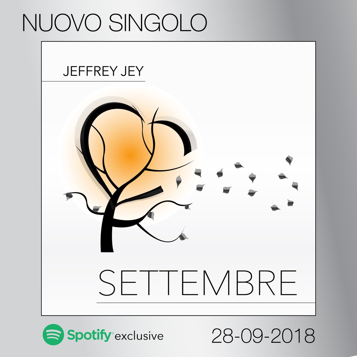 SETTEMBRE ... nuovo singolo in arrivo. 28-09-2018 Spotify exclusive. Save the date !