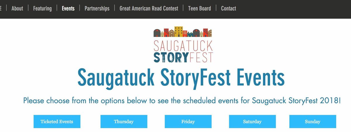 mrsherzogSHS's tweet photo. I am SO UNBELIEVABLY EXCITED to officially share the amazing lineup we have planned for Saugatuck StoryFest! SO. MANY. EVENTS. Join us! #ssf18 #wordofmouth18 @JasonReynolds83 @getnicced @RobinBenway @reallyrosebrock @ibizoboi @gayleforman @libbabray
https://t.co/FG5JkjUNxo https://t.co/TxMk6YpTSh