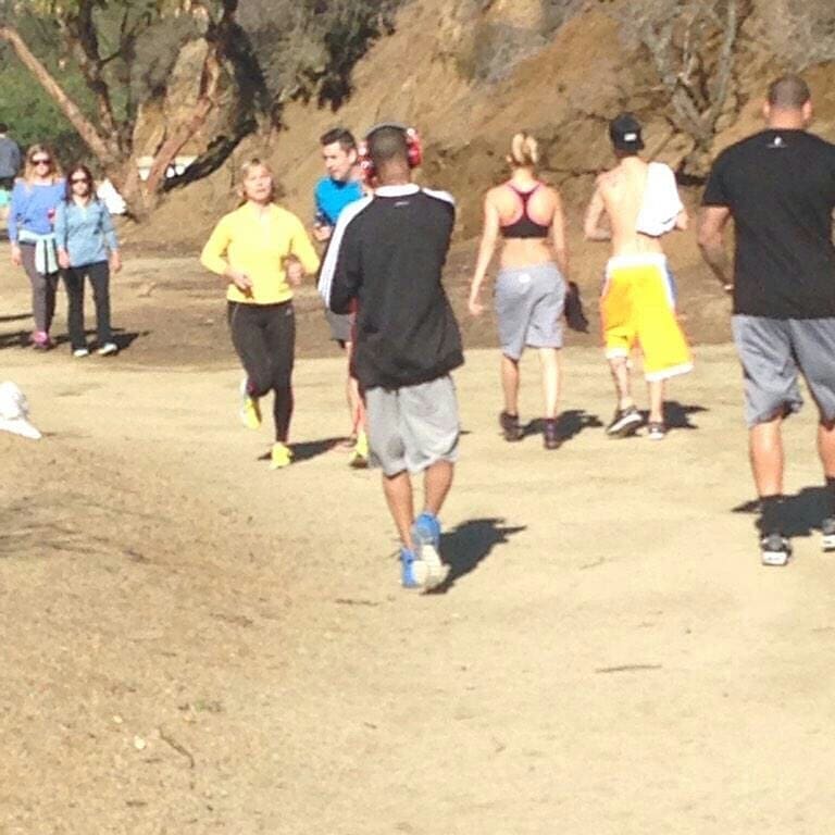 December 13, 2014. Hailey and Justin hiking at the Runyon Canyon in Los Angeles.