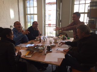 Check out our vendors at the #poetry workshop last week with Rhys Trimble and <a href="/making_minds/">Making Minds</a> in Little Man Garage