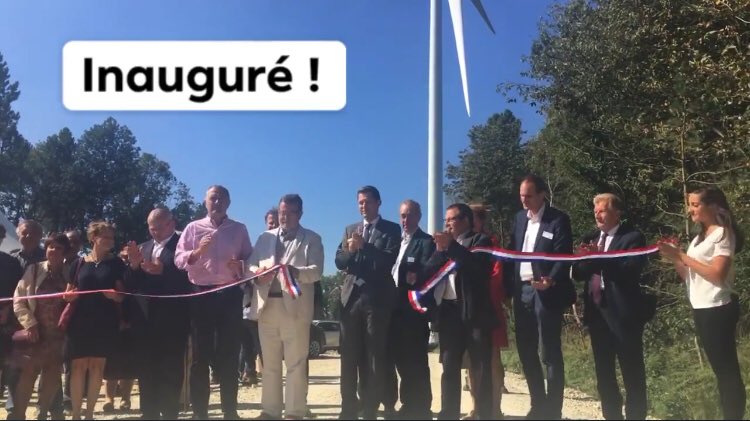 Inauguration des parcs éoliens 🌀 du bois de Montrigaud et de la forêt de Thivolet ! 

👉🏽 Une production de près de 55 000 MWh chaque année soit une consommation annuelle de 20 000 personnes ! 💡

Merci aux partenaires 👇🏼
<a href="/ENGIEGreen/">ENGIE Green</a> <a href="/ENGIEgroup/">ENGIE</a>  @OSER
