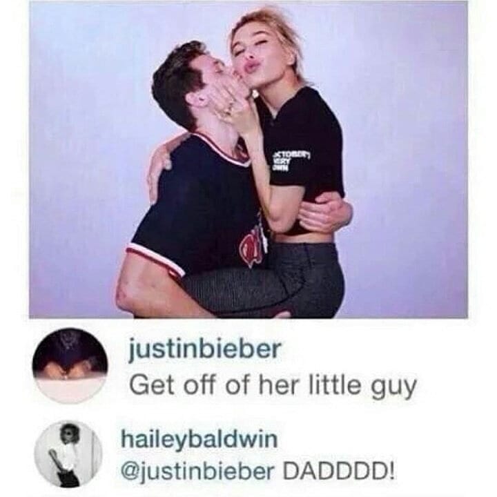 December 23, 2014. Justin commented in Hailey's post. He was so jealous lol