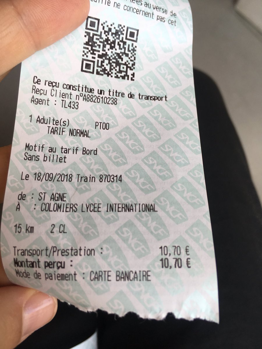 DenatKatia's tweet photo. @TER_Occitanie @TER_Occitanie vous faites des promos mais par contre quand le matériel ne fonctionne pas (la borne pour prendre un ticket à St agne) vous nous facturez le prix X3 avec le prix à bord!! Honteux! https://t.co/Po0REsmjey