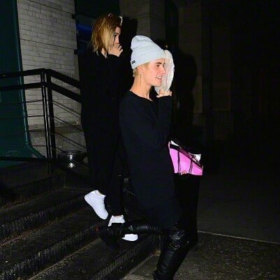 December 26, 2014. Hailey and Justin out in NYC.