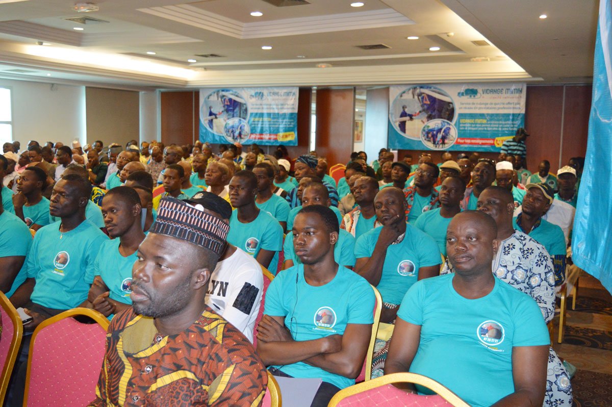 POOPgroupSSD's tweet photo. SSD Benin launches "Vidange Mimin", a call center which facilitate household access to high-quality emptying services, provided by trained and experienced VTO's partners #sanitation #FSM https://t.co/LRShVQ05b7