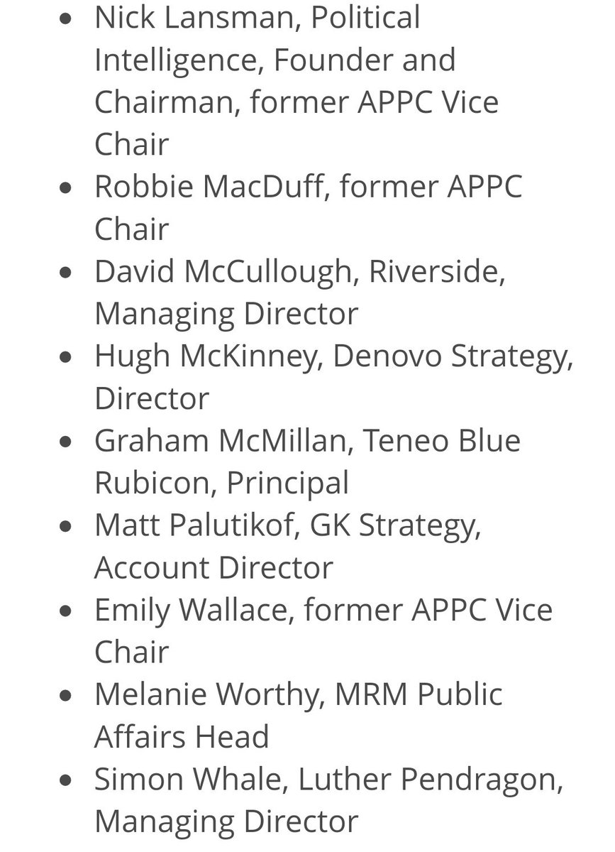 IndependentAPPC's tweet image. All these Public Affairs Practitioners want a strong independent @APPC_UK. Support our campaign? Let us know and we can add your name.