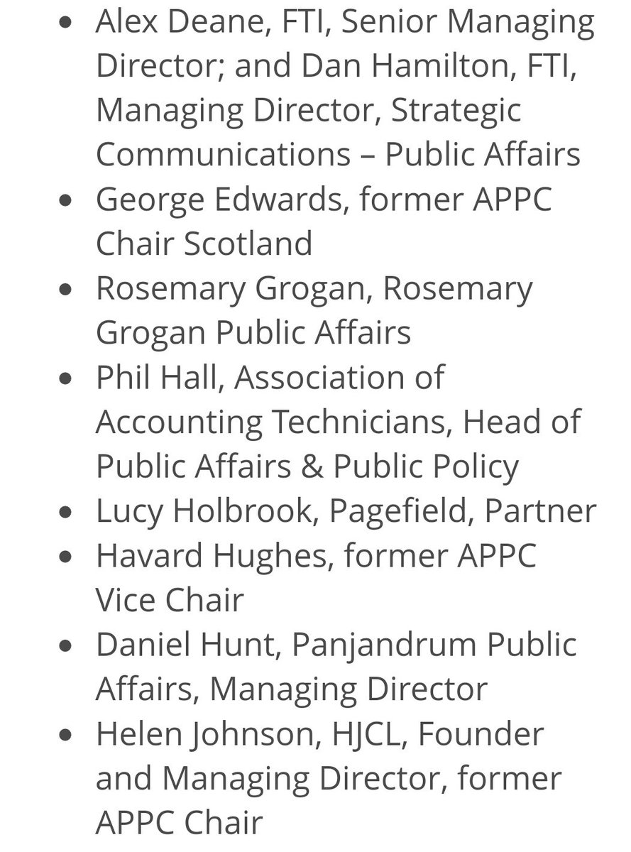 IndependentAPPC's tweet image. All these Public Affairs Practitioners want a strong independent @APPC_UK. Support our campaign? Let us know and we can add your name.