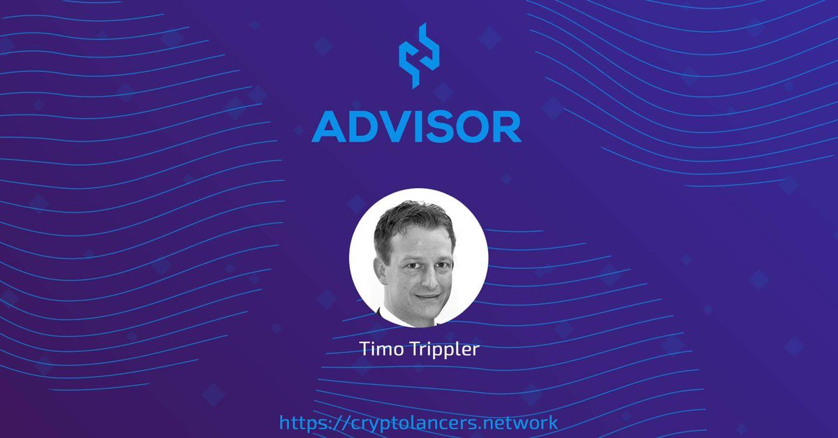 Cryptolancers family welcomes its new advisor: timo trippler. An enthusiastic advisor and enrepreneur with FinTech and InsurTech industry.