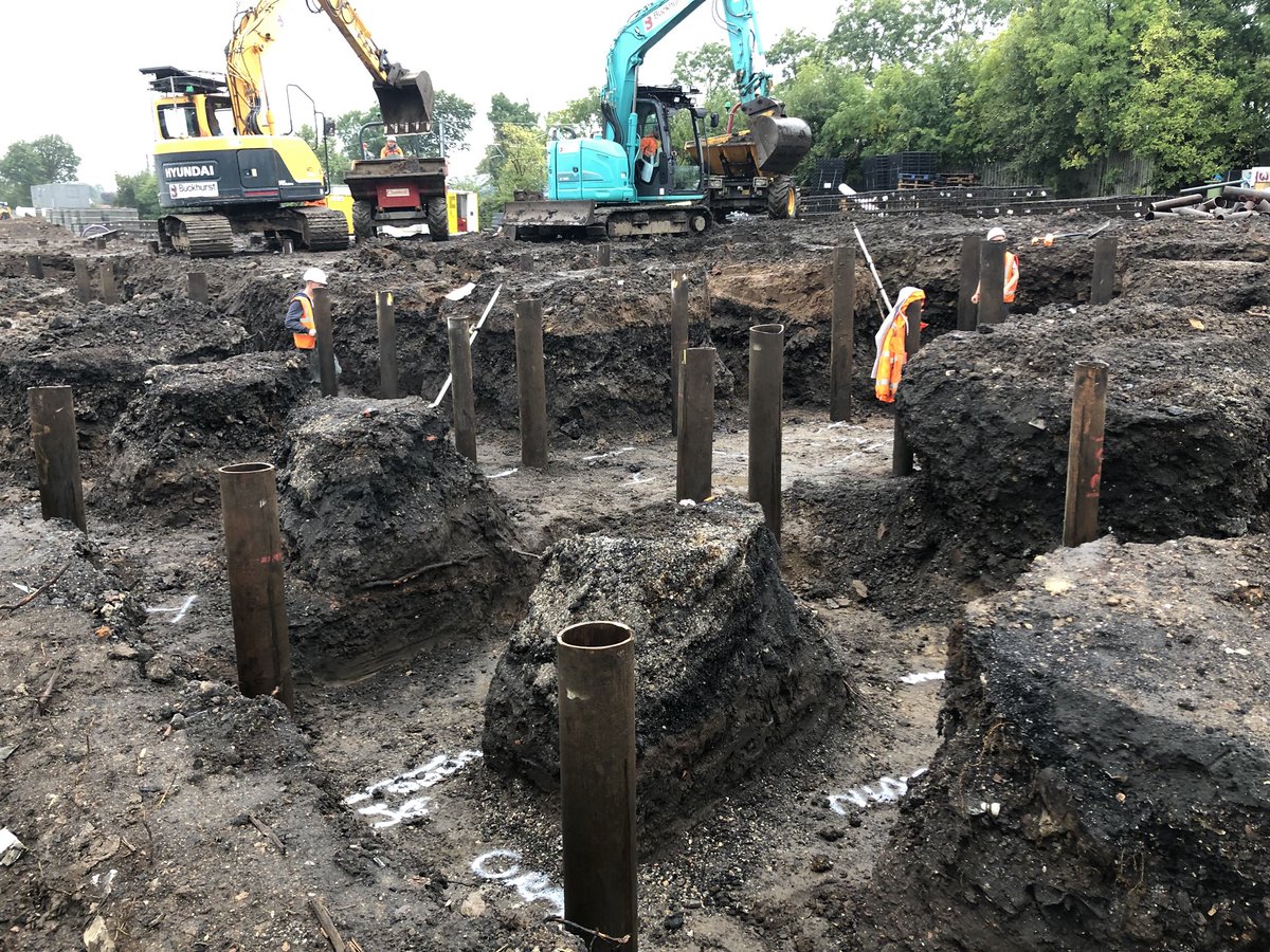 NIXON_ltd's tweet photo. Mucky business today with the weather π§ checking out our project with @Trust_housing to deliver new homes in Bishopbriggs #civilengineering #construction #jobs #TuesdayMotivation #stripfoundations #piling #underbuilding #construction #glasgow #housingfoundations #NIXON https://t.co/gdP94DY0Qg
