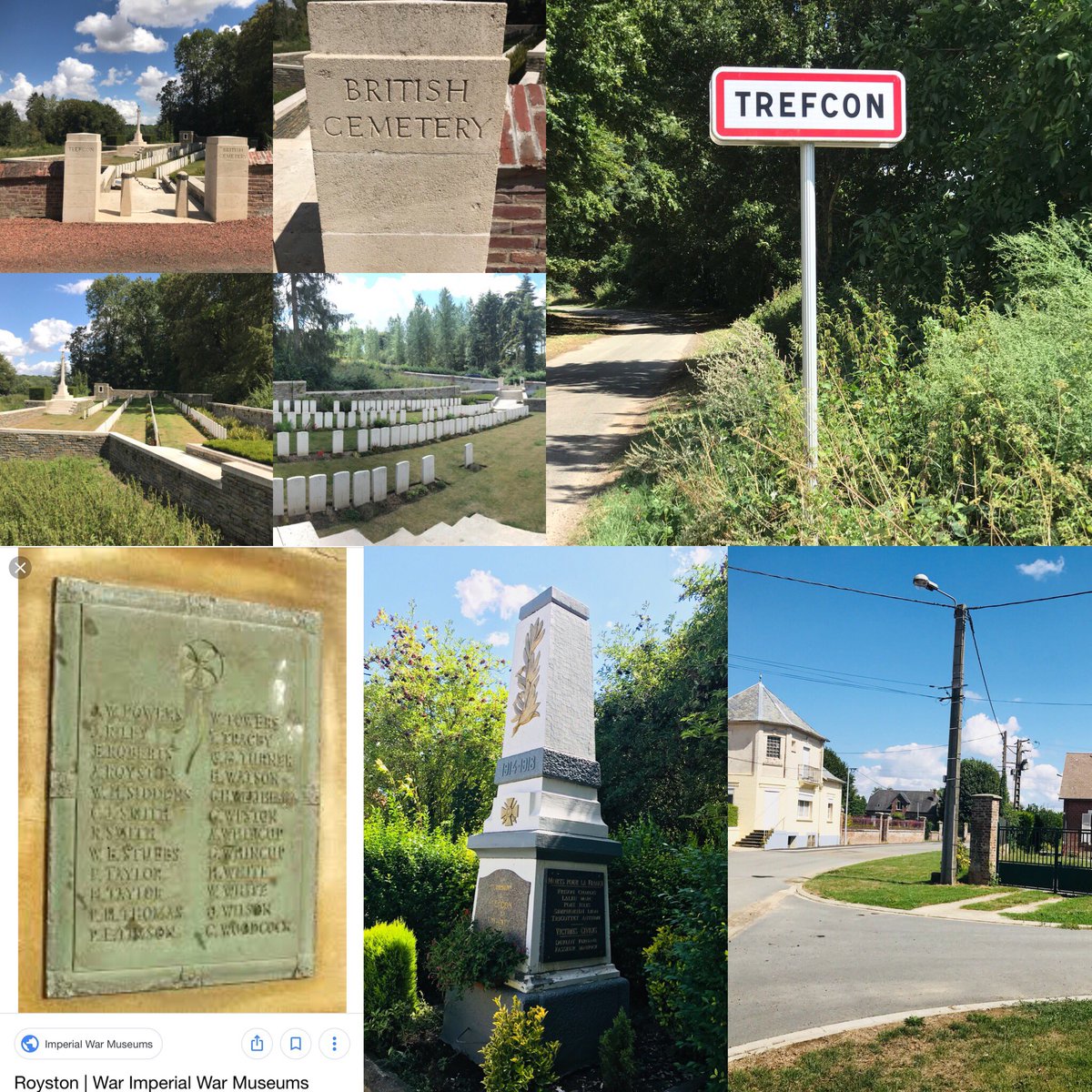 EmmaSupple's tweet photo. On this day 18th September 1918 small village in North France where our Great Great Uncle George was killed in action #yorkregiment #WewillRememberthem #WW1 #Battleoftrefcon The cemetery is beautiful and filled with men killed either the 18th or 19th Sept 1918 #Trefcon https://t.co/88hdevuOb5
