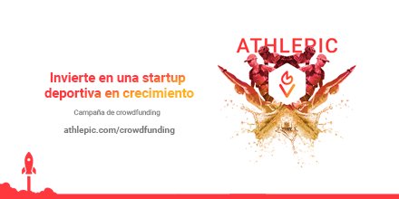 GuillermoMarcet's tweet photo. Lanzamos campaña de Crowdfunding! 
El miércoles 26 de septiembre @Athlepic abrirá una campaña de crowdfunding para que todos los interesados en strartups deportivas puedan particiapr. Info en esta web: https://t.co/ixtYjYcUmQ
¡Apúntate a la revolución del eCommerce deportivo! https://t.co/KAo1UpwJb6