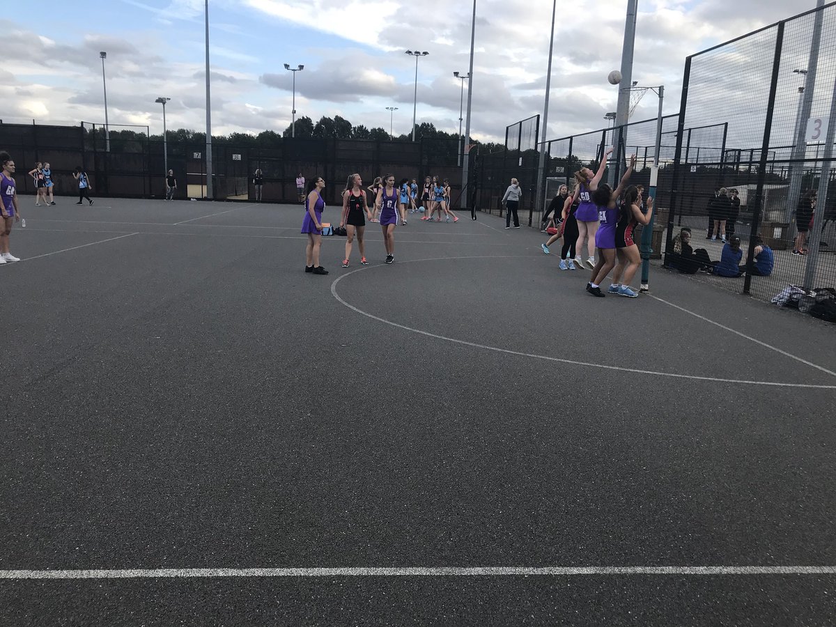 BFS_sport's tweet photo. @bedsfreeschool yr11 girls in netball action this evening! #gobfs https://t.co/1PpJ9Ro9I1