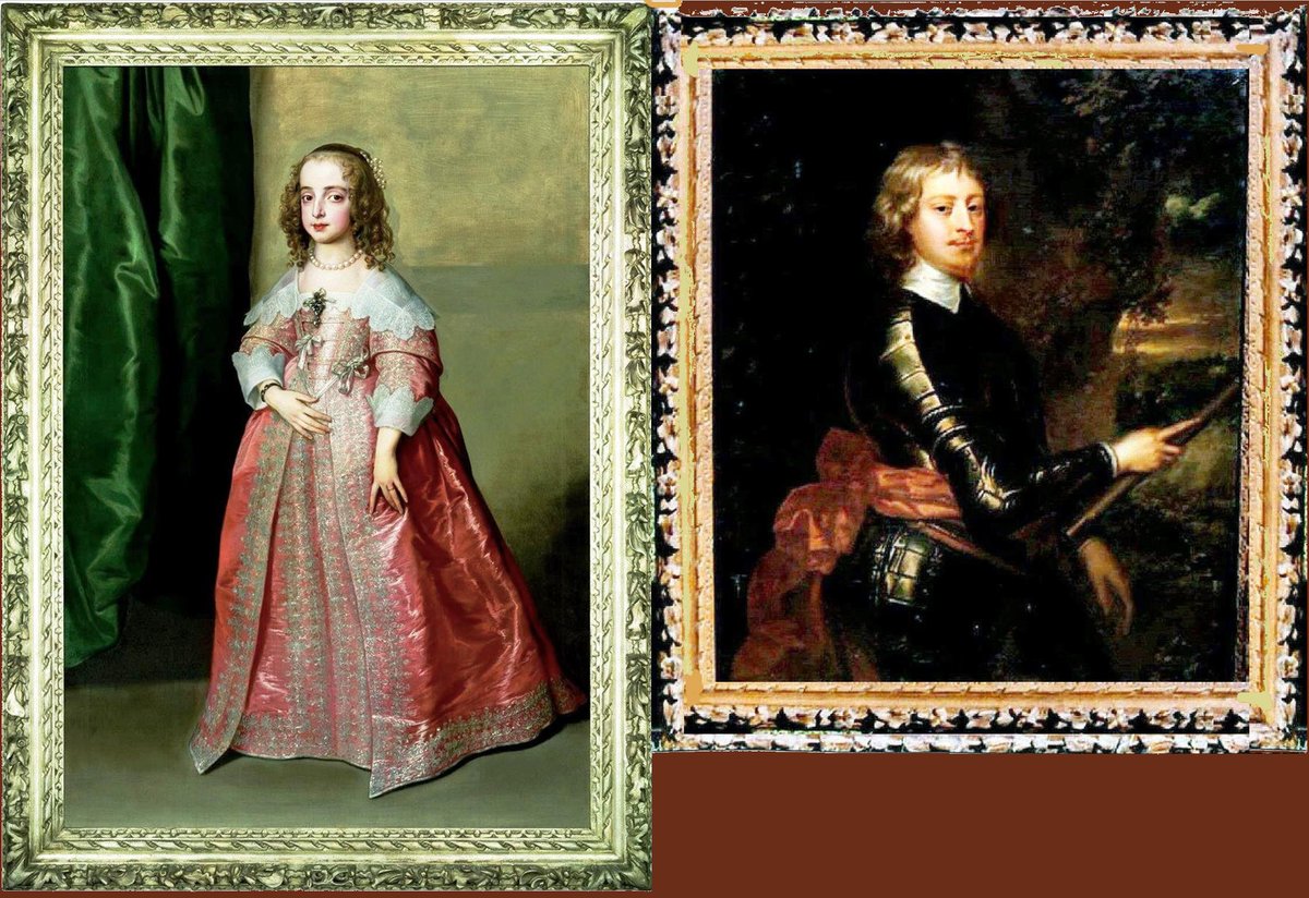 Coming Christies 6 Dec #VanDyck's Princess Mary daughter #KingCharlesI  #ClassicWeek (est: £5-8 M)-Oak Leaf Motif Carved Frame matches our 1980 discovered Rubens'Archduke Ferdinand'Commander of Siege & Peace of Nordlingen-Signed'c1635-Orig Frame-'Pentimenti'Antwerp Triumphal Arch