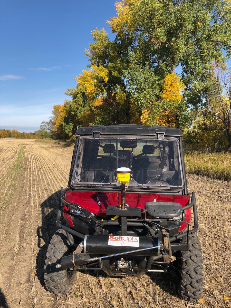 cropcare's tweet photo. Soil optix 1 mapping with some beautiful scenery along the Assiniboine river. @VantageManitoba @SoilOptix #vantagedoesthat https://t.co/uKVib9to1U
