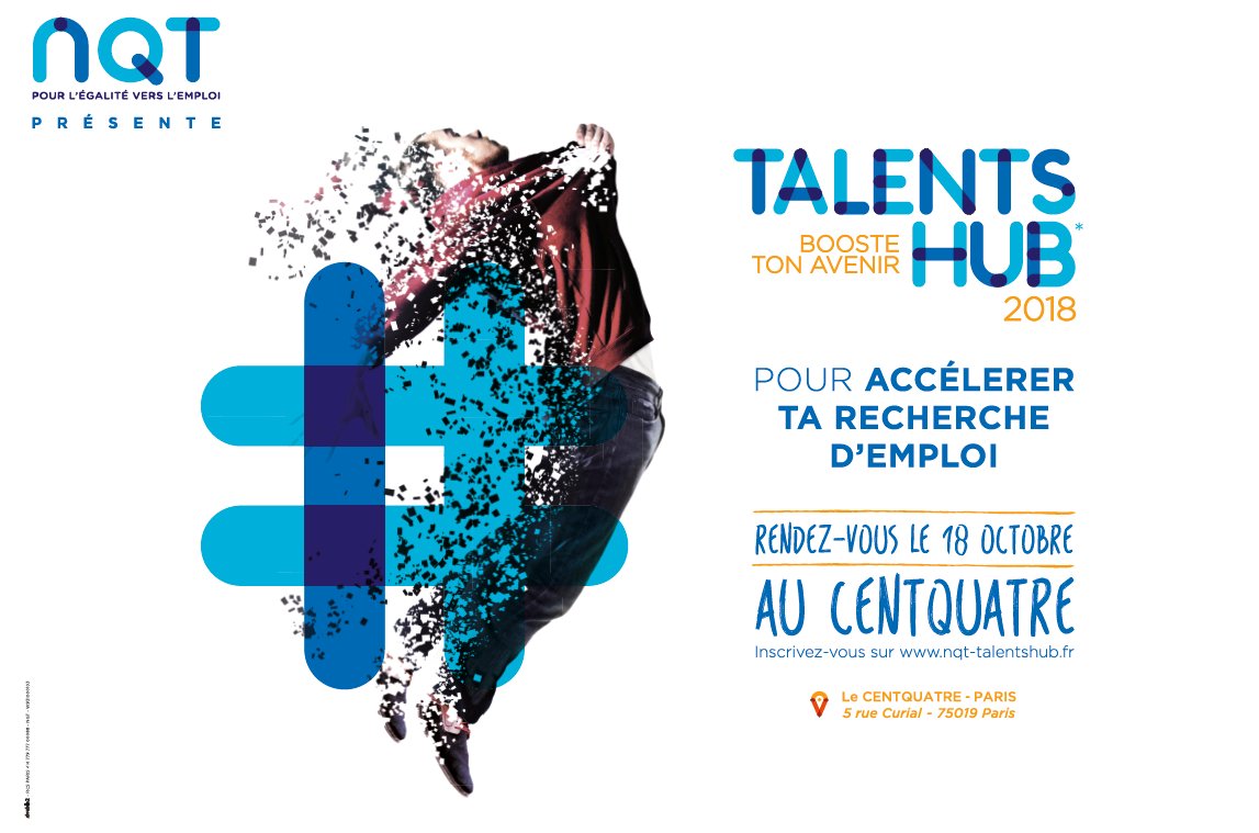 NQT se met aux couleurs du Talents Hub : une journée pour rencontrer de personnalités innovantes, des entreprises performantes et participer à des ateliers pratiques pour booster votre avenir professionnel ! #emploi #salon #event #TalentsHubNQT bit.ly/2xviEXo