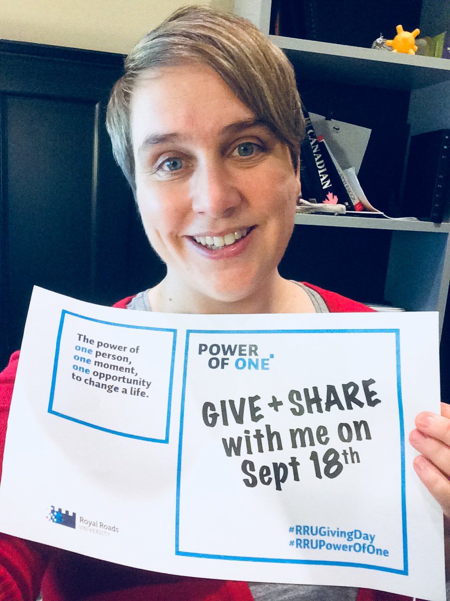 Cinmacd's tweet photo. It’s #RRUGivingDay — I gave to two funds set up by staff: the Life Happens Fund and the Noble Lab Visit Fund. More about the Noble Fund: https://t.co/PBuTWmiJ07 #RRUPowerOfOne https://t.co/weFiyuV224