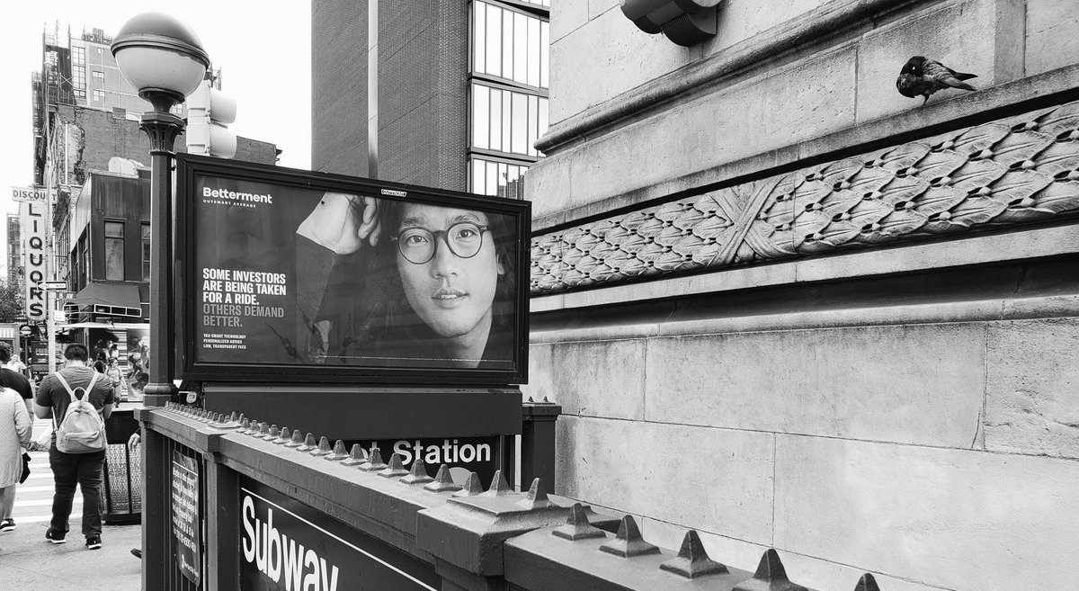VersaDigital's tweet image. Betterment ad spotted in the wild. #subway #nyc #outsmartaverage @betterment_investing @amilcarkg @rickguestphoto @east__co @woo_hwang @themagnetagency @thewallgroup @katiebof @jenfiamengo @jostrettell @jrugg8 @jolene.b.nails