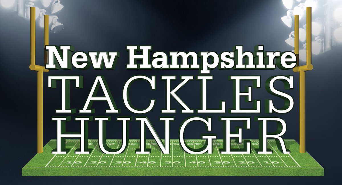 When going to the game on Friday, bring canned food goods for NH Tackles Hunger. Support a great case and give food to those in need. 
 @JamieSatonWMUR