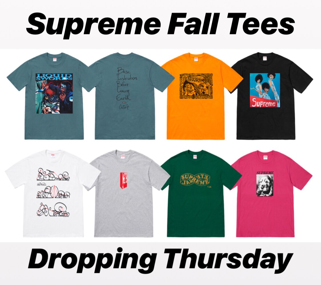 supreme phone tee