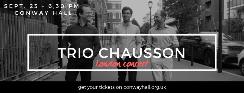 🇬🇧 London J-5 ! Have you booked your trip & ticket yet ? 😉 + infos ▸ tickettailor.com/events/conwayh… ____ #london #uk #concert #music #classical #trio #piano #violin #cello @ProdSarfati