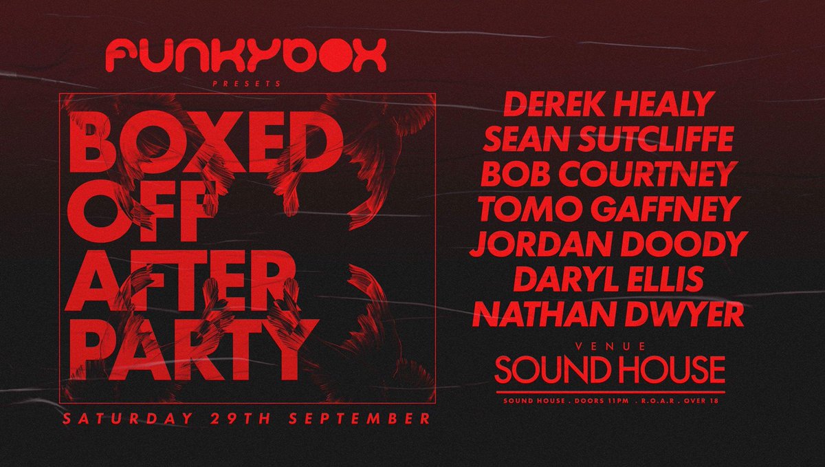 FunkyboxDublin's tweet image. Next Saturday 😜