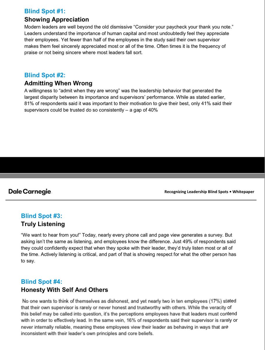 DBIChelsie's tweet photo. Enjoyed our Dale Carnegie session this morning on Leadership Blindspots and these are the top four. Good reminder on how to keep growing as a leader! #wfhr18 #DBICulture https://t.co/WnKBvjGoyX