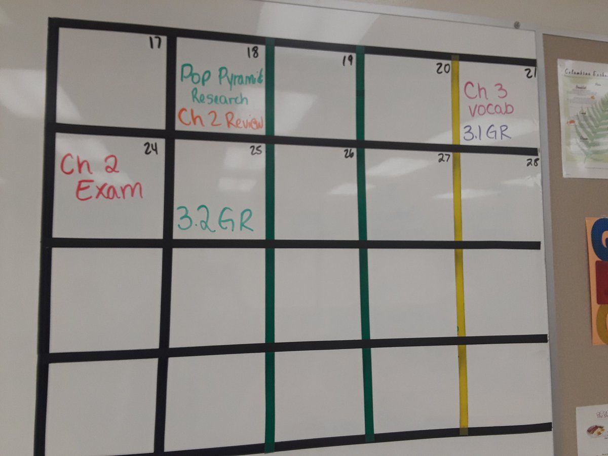 BigBucksAPHG's tweet photo. Want to improve your exam score? Make sure you complete chapter 2 review list, given out today in class. #calendarupdate https://t.co/gKGKBnbOvO