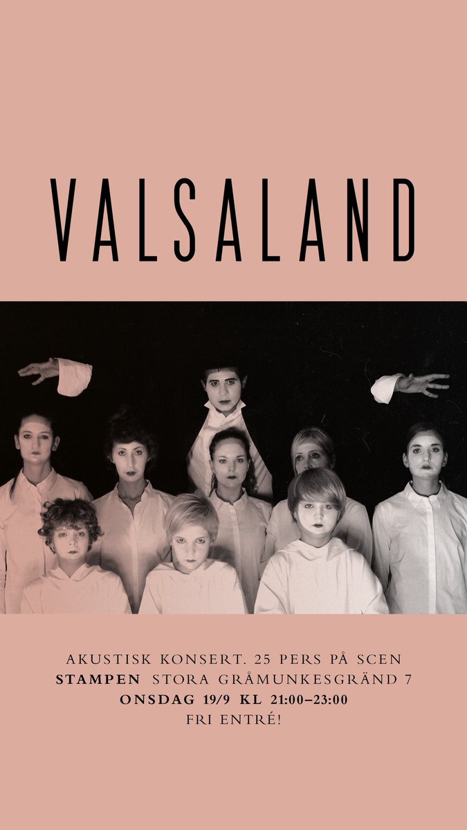 valsaland's tweet image. #onsdag #stampen #live #konsert #stockholm #sthlm #musik #lillördag #frientré